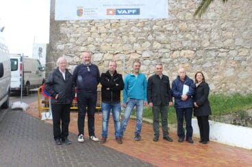Equipo encargado de la restauración de la cúpula de la Iglesia