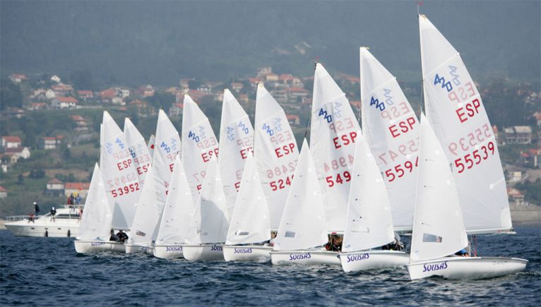 Flota campeonato de España Clase 420 en Vigo