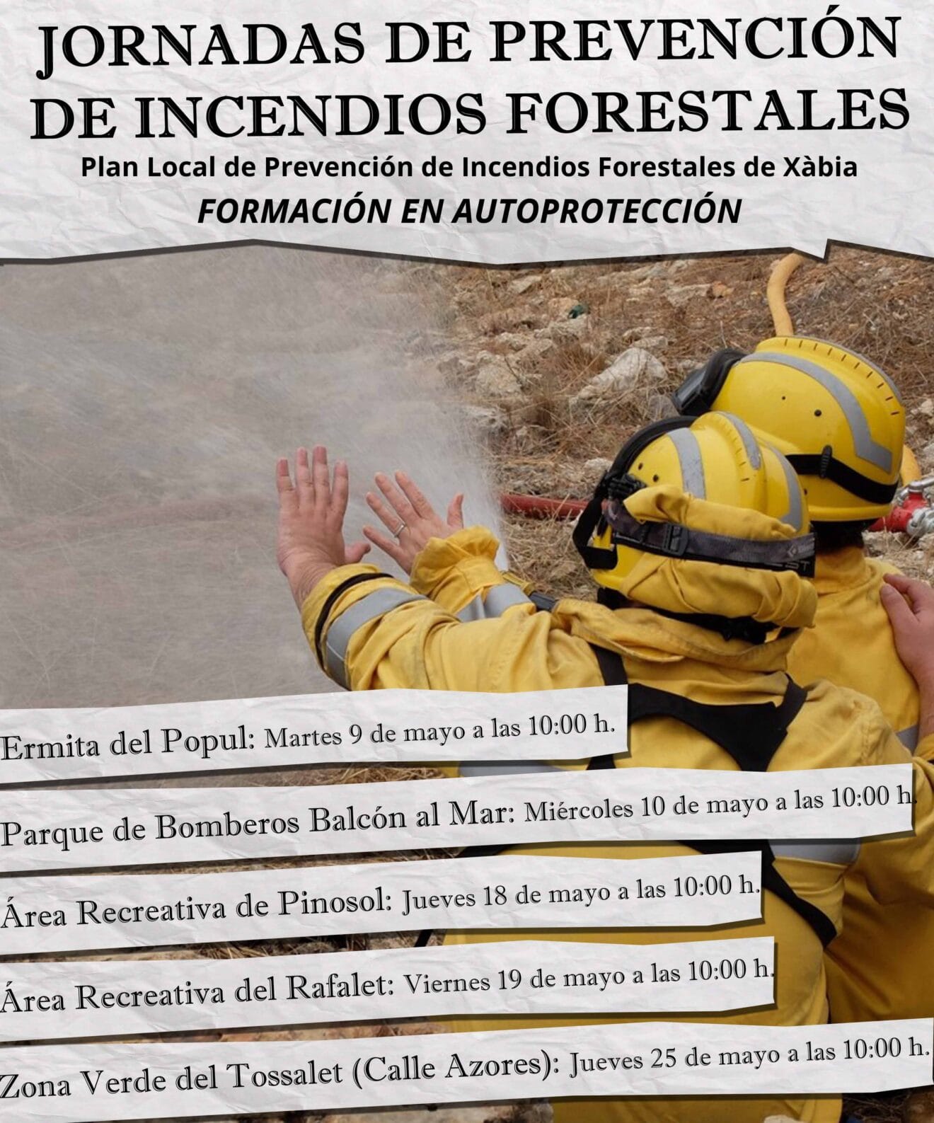 Jornadas de prevención de incendios a urbanizaciones