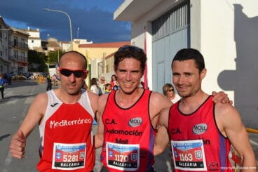 Los tres primeros de la carrera