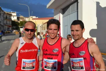 Los tres primeros de la carrera