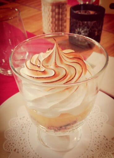 Postre exquisito Restaurante Giulia