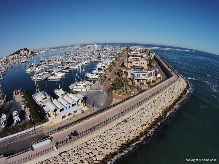 Vista aérea Puerto Deportivo Marina de Dénia