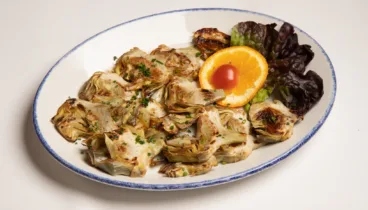 Alcachofas en Restaurante Mezquida