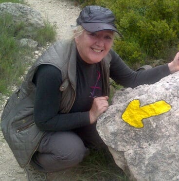 Ana Watt en la ruta Jacobea