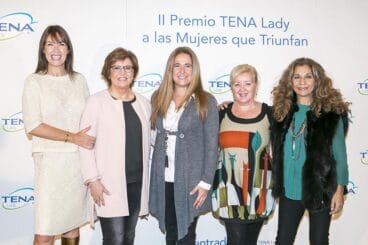 Ana Watt en la entrega del premio TENA Lady