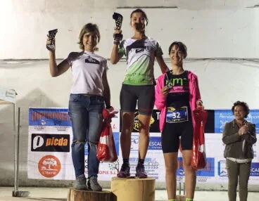 Araceli Seguí en el podio de Beniganim