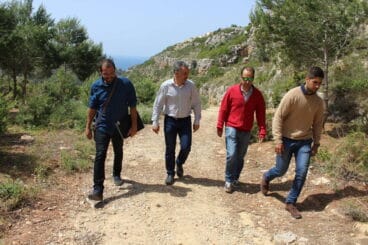 Autoridades visitan el nuevo parque