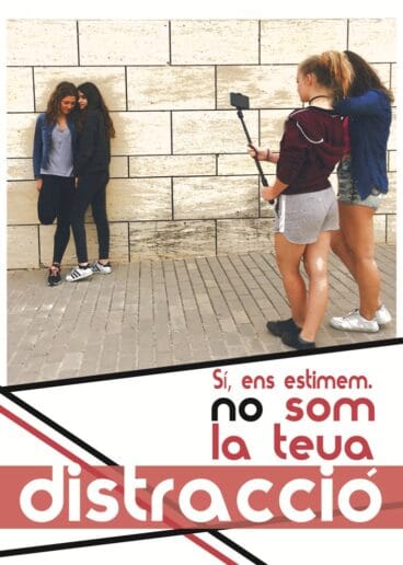 Cartel No som la teua distracció