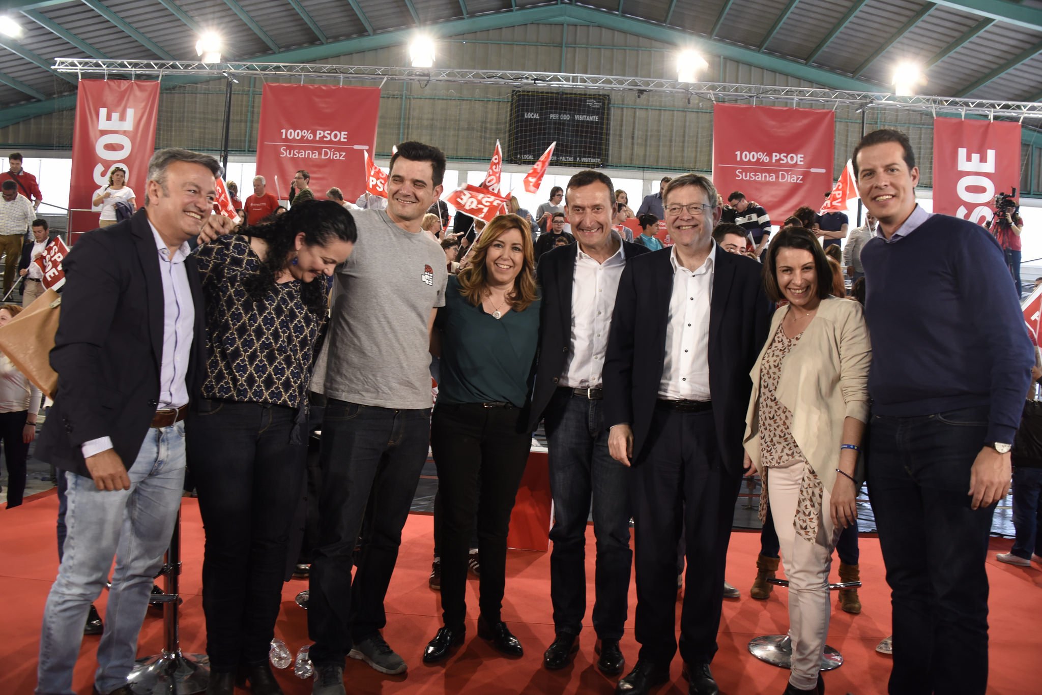 Chuvi y Susana Díaz en un acto del PSOE