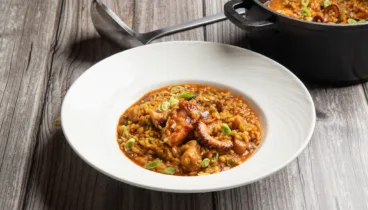 Comer arroz meloso de pulpo en Jávea