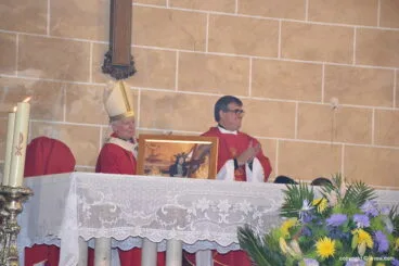 Solemne misa en el día de la fiesta de Jesús Nazareno