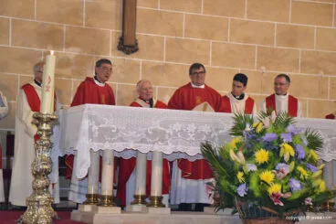 Solemne misa en el día de la fiesta de Jesús Nazareno