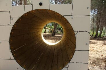 Elemento del parque biosaludable de El Poble Nou de Benitatxell