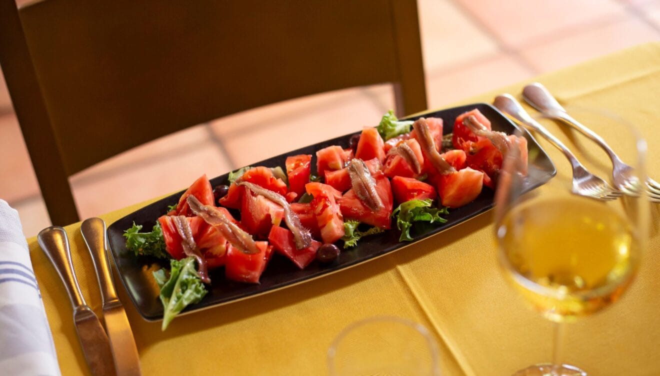 Ensaladas con productos de la tierra