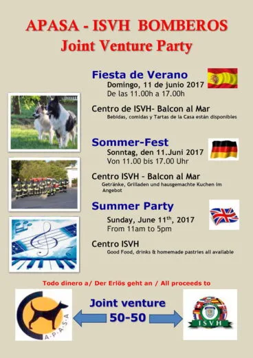 Fiestas solidaria Apasa- bomberos balcon al Mar