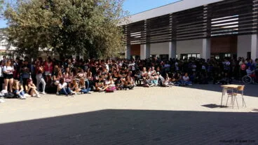 Homenaje de los alumnos del IES Nº1 en los tres años sin Chrystyna