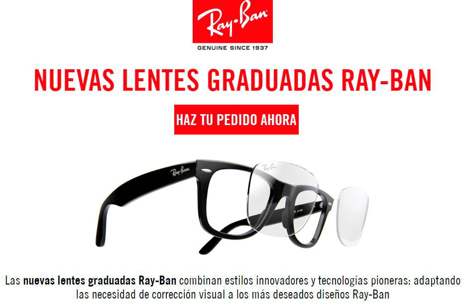 Nuevas lentes Ray Ban graduadas