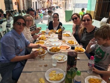 Paella gigante en las fiestas de la Rosa de Benitatxell