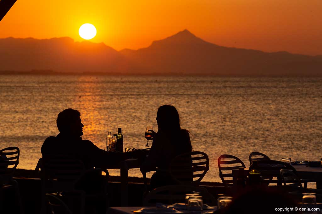 Cena puesta de sol Dénia Restaurant Noguera