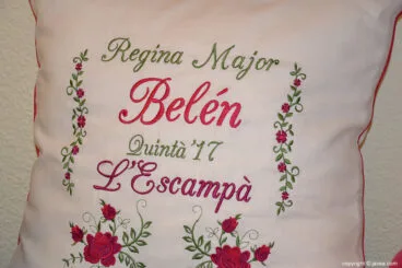 Cojín bordado