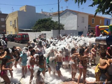 Fiesta de la espuma infantil