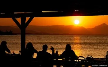 Puesta de sol Dénia Restaurant Noguera