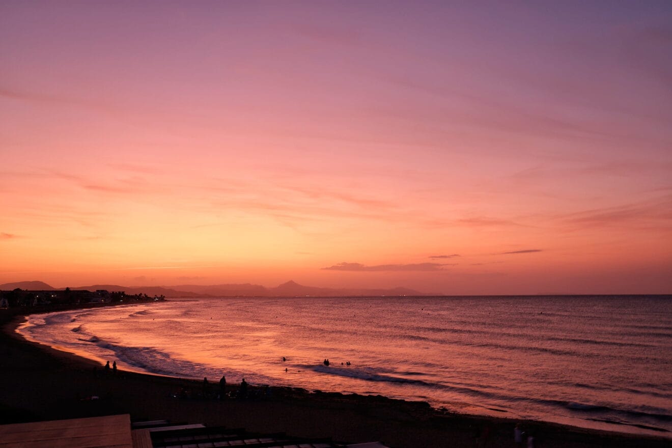 Puesta de sol en Dénia - Restaurant Noguera