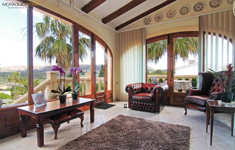Living room with views MORAGUESPONS Mediterranean Houses