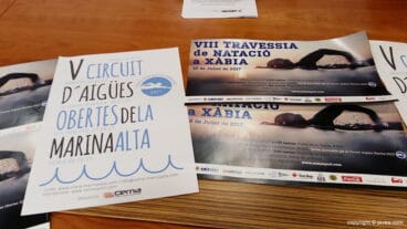 Cartel de la VIII Travessia de natación a Xàbia