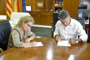 Firma el convenio con el AMPA