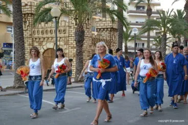 Ofrenda de flores de las fiestas de Moros y Cristianos 2017