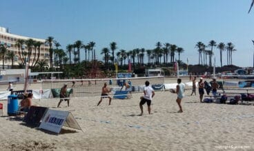 Campo de juego en la playa del Arenal
