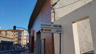 Indicación en Gata de Gorgos