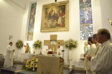 Misa en el Monasterio de la Plana