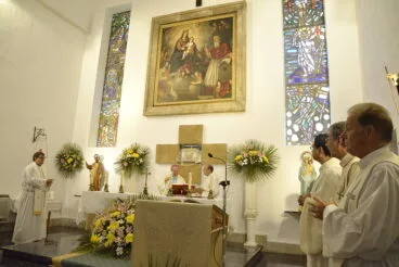Misa en el Monasterio de la Plana
