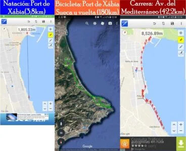 Recorrido Ironman Xàbia Doucet