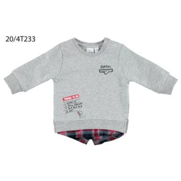 Sudadera con camisa Pequemimos