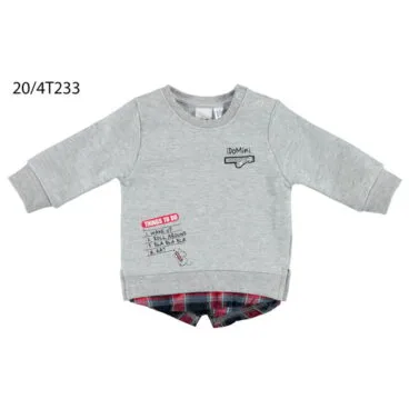 Sudadera con camisa Pequemimos