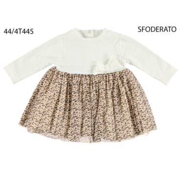 vestido combinado print animal Pequemimos