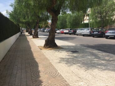 Acera colegio Port de Xàbia
