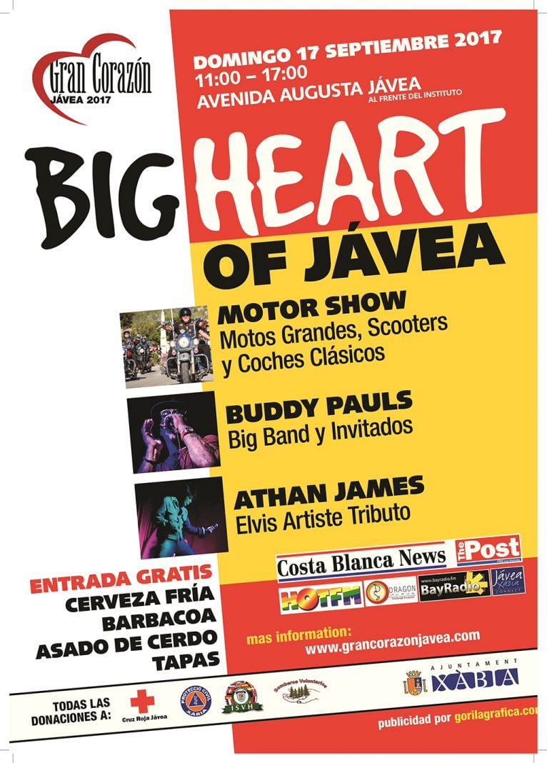 Cartel gran corazón de Jávea 2017