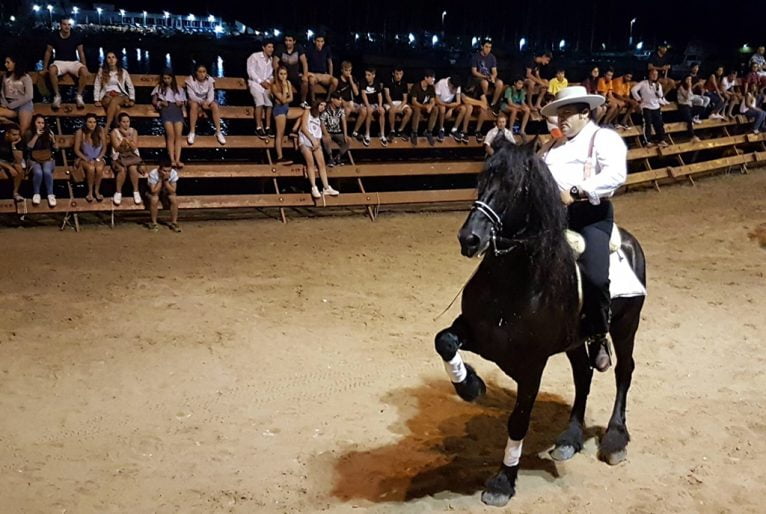 Doma de caballos en fiestas del Loreto Xàbia