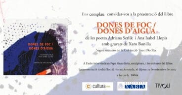 Presentación del libro, ‘Dones de foc, dones d’aigua’