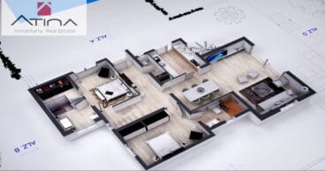 Plano aereo de la casa Atina Inmobiliaria