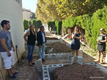 Puesta a punto de los huertos urbanos del Colegio Port de Xàbia