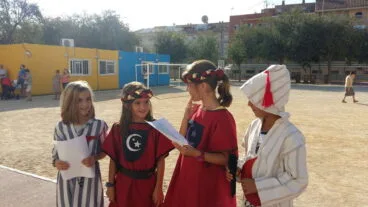 Alumnos del Graüll en la lectura del manifiesto