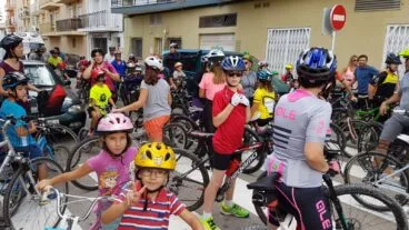 En la salida del Día de la Bicicleta