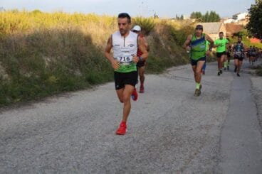 Julio Almazán durante la carrera
