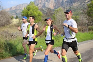 Mª Isabel Ferrer una de las favoritas corriendo el Baix Montgó